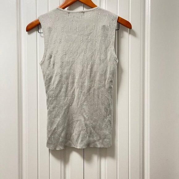 Vintage Principles Ribbed Knit Tank Grey – M - Picture 3 of 10
